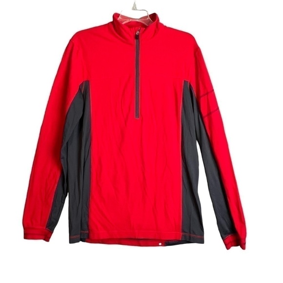 lululemon athletica Other - Lululemon Mens Running Athletic Longsleeve Top Jacket Large Red & Black
